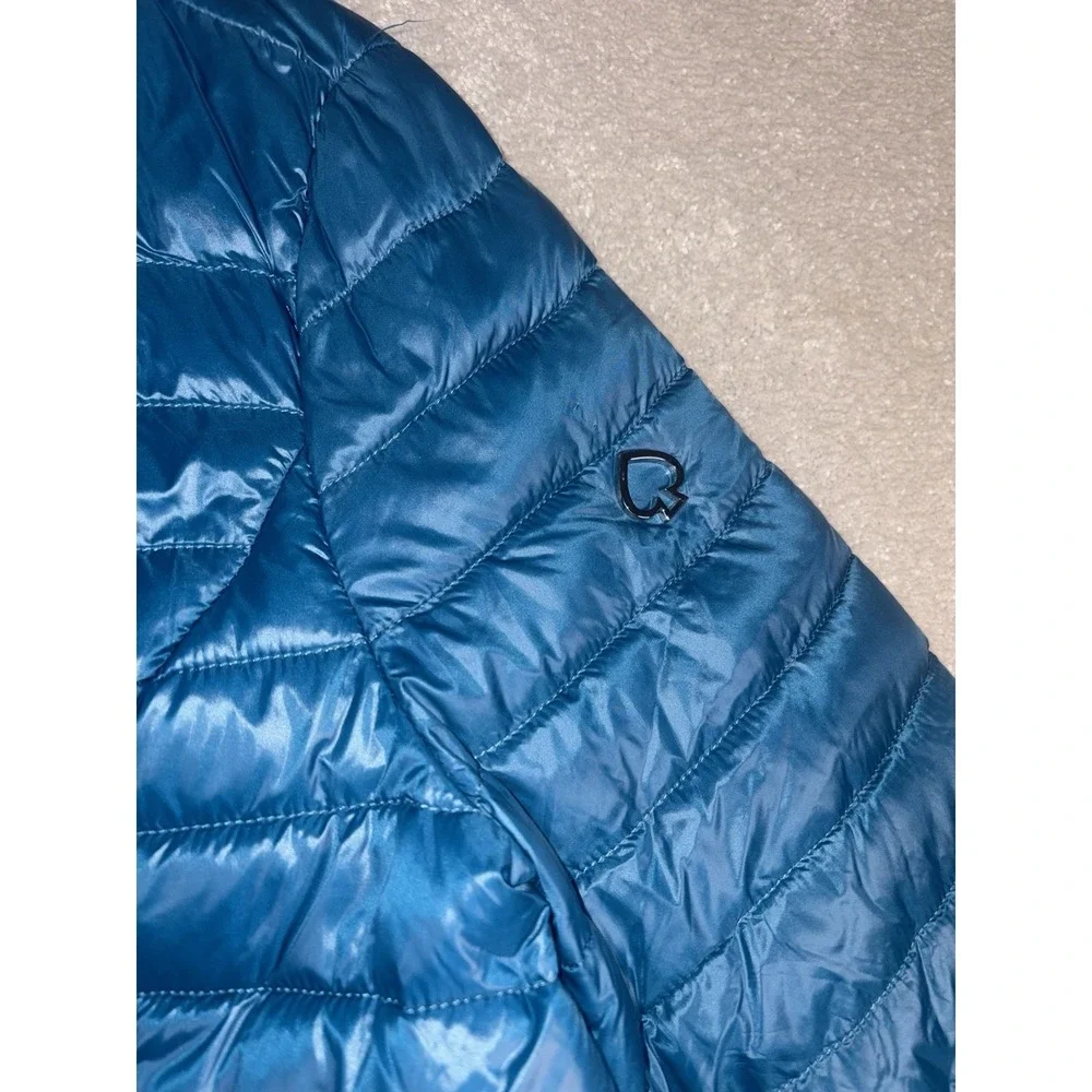 Kate Spade Packable Down Women's Puffer Jacket Xl Blue EUC